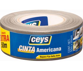 CEYS CINTA AMERICANA PLATA ROLLO 50MX50